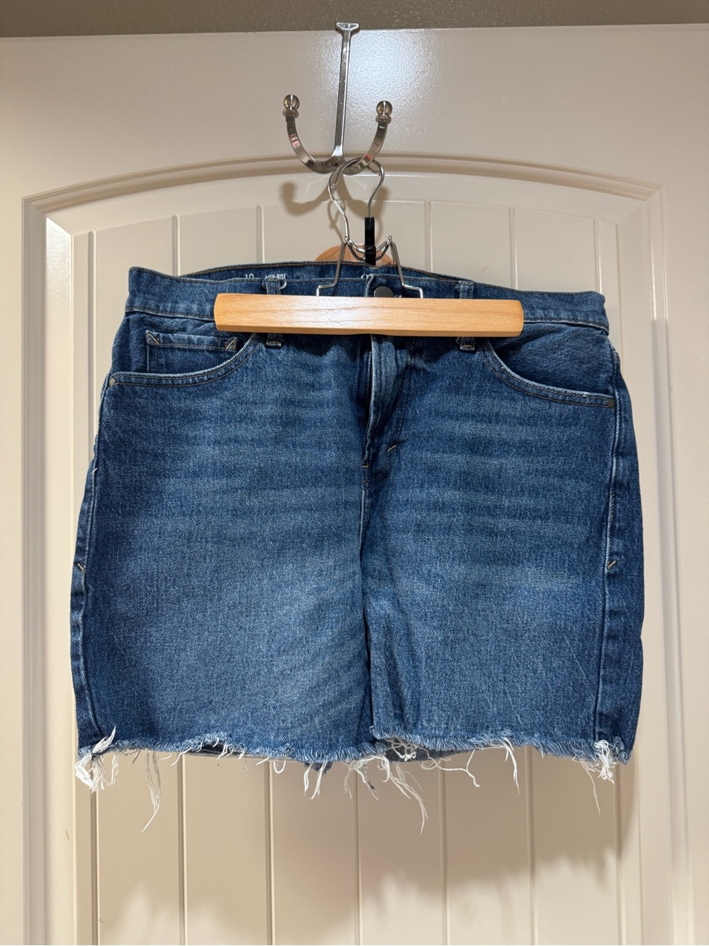 Ara Medium Blue Distressed Denim Shorts